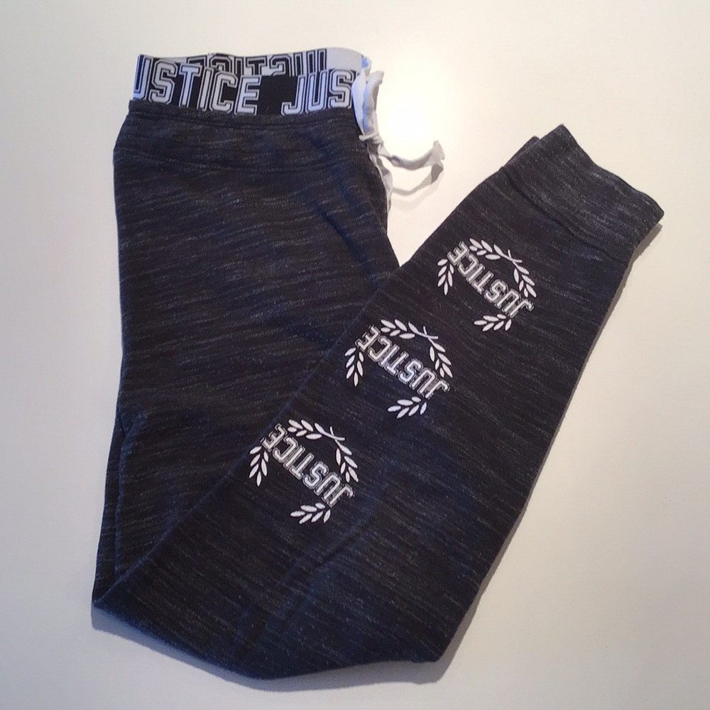 Black Justice Joggers Sz 12 Good Condition